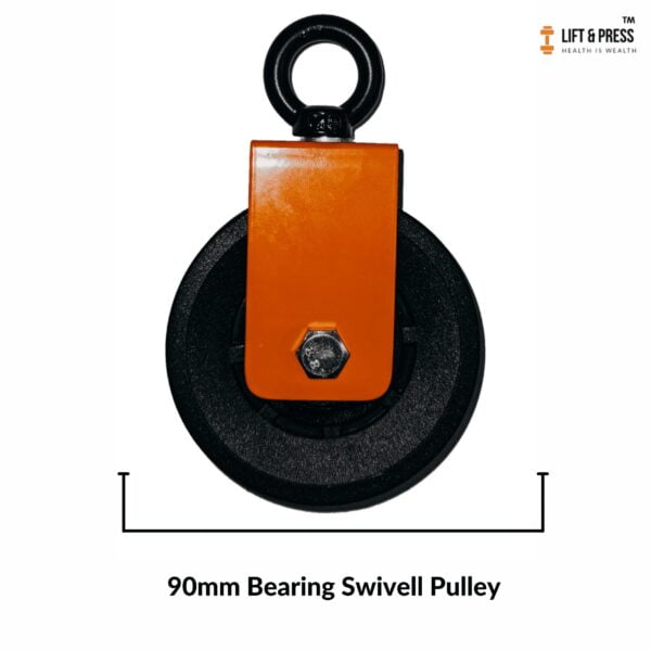 90mm Bearing Pulley Wheel for use with gym cable pulley systems