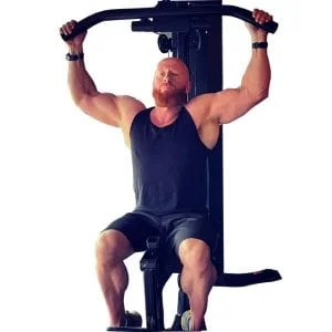 Thick Grip Lat Bar Cable attachment for lat pull down machine