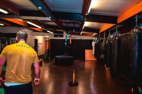 Lift and press Home Gym Equipment action shot sent in by powerbeck gym after buying a cable pulley system from www.liftandpress.co.uk