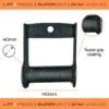 gym stirrup handle dimensions